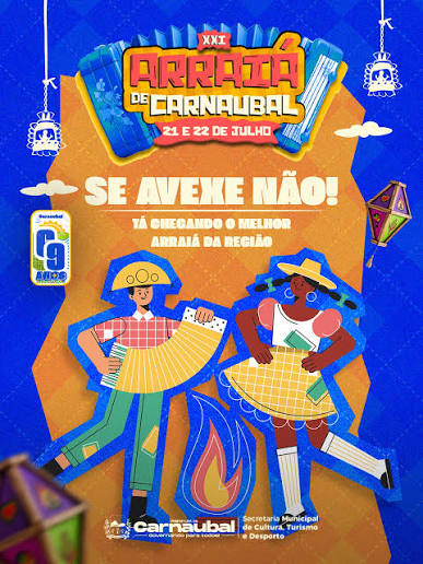 Esta chegando o arraiá de Carnaubal.